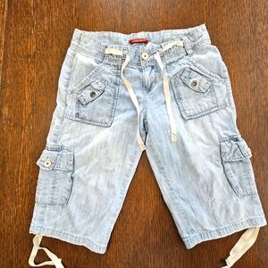 UnionBay Cargo Shorts Y2K Light Wash 3 100% cotton